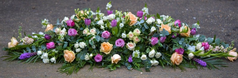 Luxury English Garden Coffin Spray