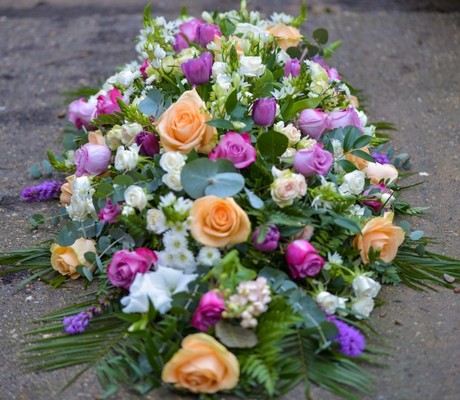 Luxury English Garden Coffin Spray