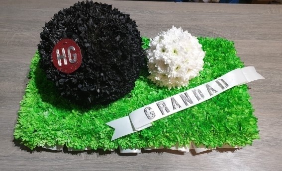 bowling funeral flowers tribute