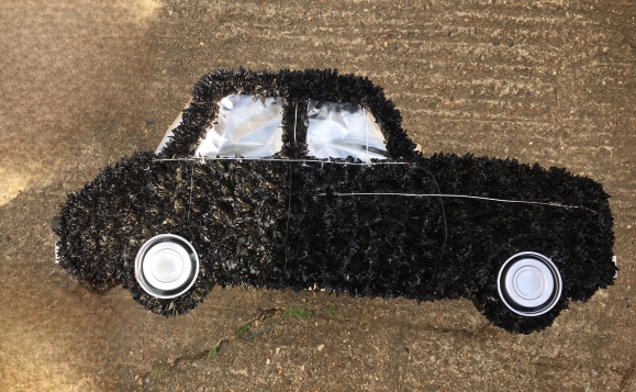 One size, approx 2.5ft long, any car model can be done by Croydon Blooms Florist