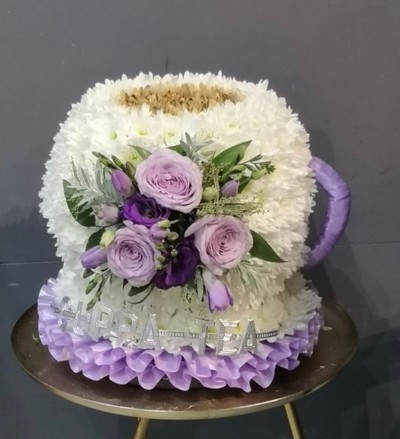 No better way to pay tribute to a loved one who just loved a good cup of tea. By Croydon Blooms