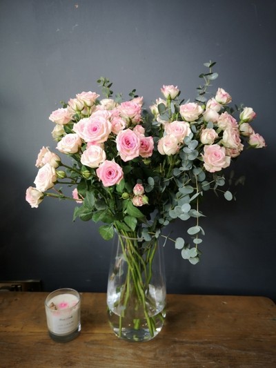 Blush Pink Spray Rose Wrap