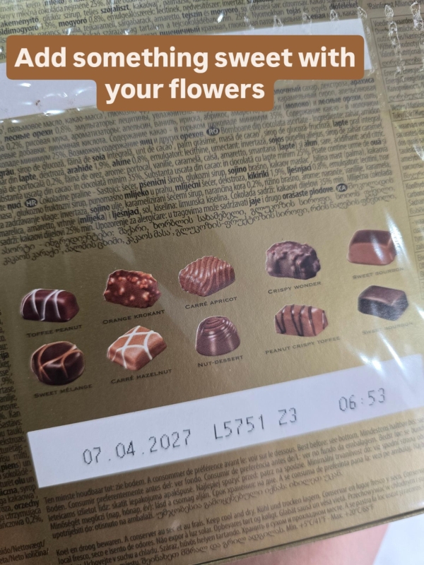 180g chocolate Pralines box