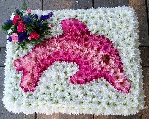 dolphin funeral flowers