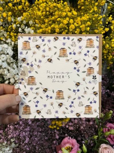 Lovely large craft card for Mother’s day card for same day delivery in Bromley