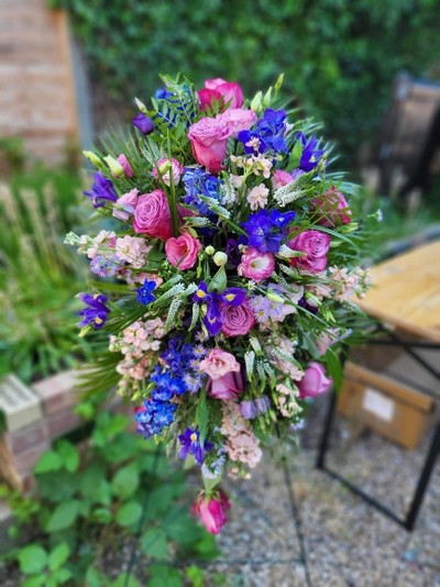 Pink & Blue Standing Tribute.