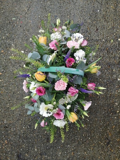 funeral basket arrangement