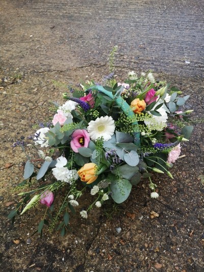 funeral basket arrangement