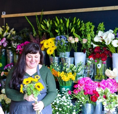 Designer florist bouquet by florist in Croydon for same day delivery in Cr, South London, Surrey, UK