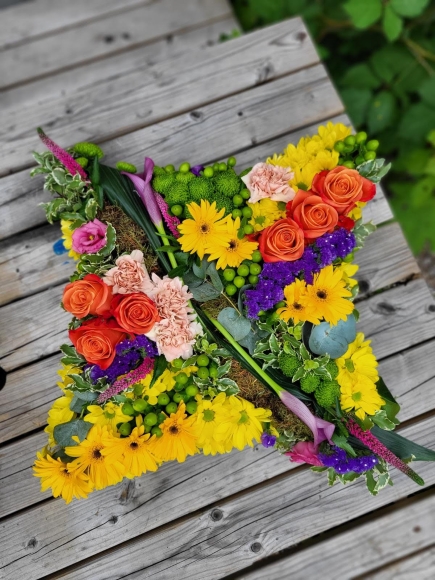 florist choice mixed vibrant cushion