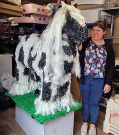 large scale bespoke 3D pony, real size by Croydon Blooms Florist