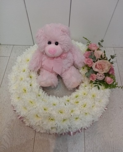 baby girl funeral flowers by Croydon Blooms