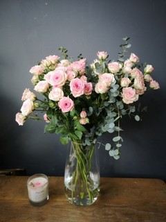 Blush Pink Spray Rose Wrap