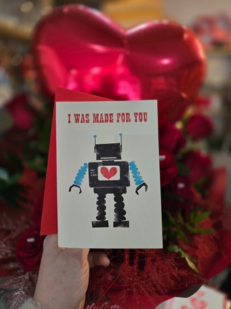 Card 'I was made for you '