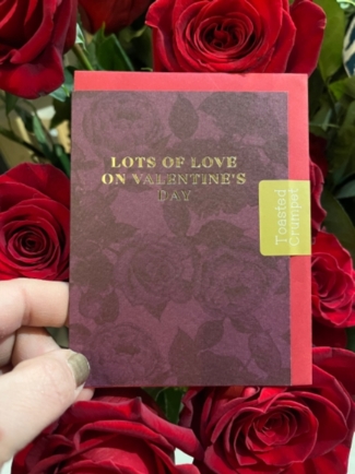 Craft Valentine Card  lots of love