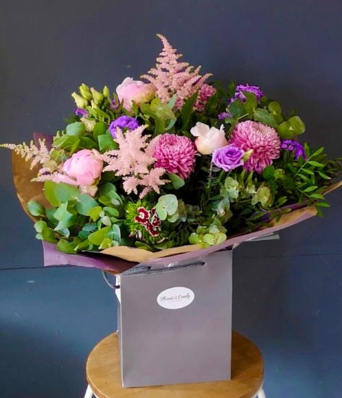 pink flowers delivery in croydon