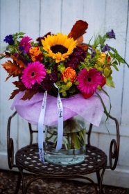 Mixed Vibrant Hand Tied Bouquet