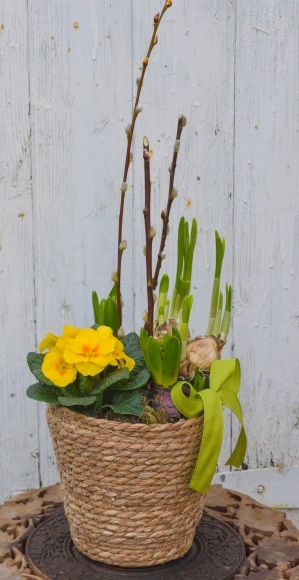 spring basket for Mother's Day