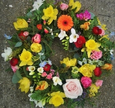 Spring Funeral Wreath