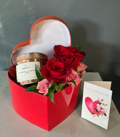 The box of love perfect gift for Valentine’s by Croydon Florist